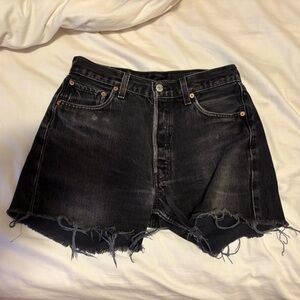 Levi's Charcoal Denim Shorts